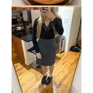 Vintage 90s Toni Garment for CC Magic High-Waisted Pinstripe Skirt | Size 4–6